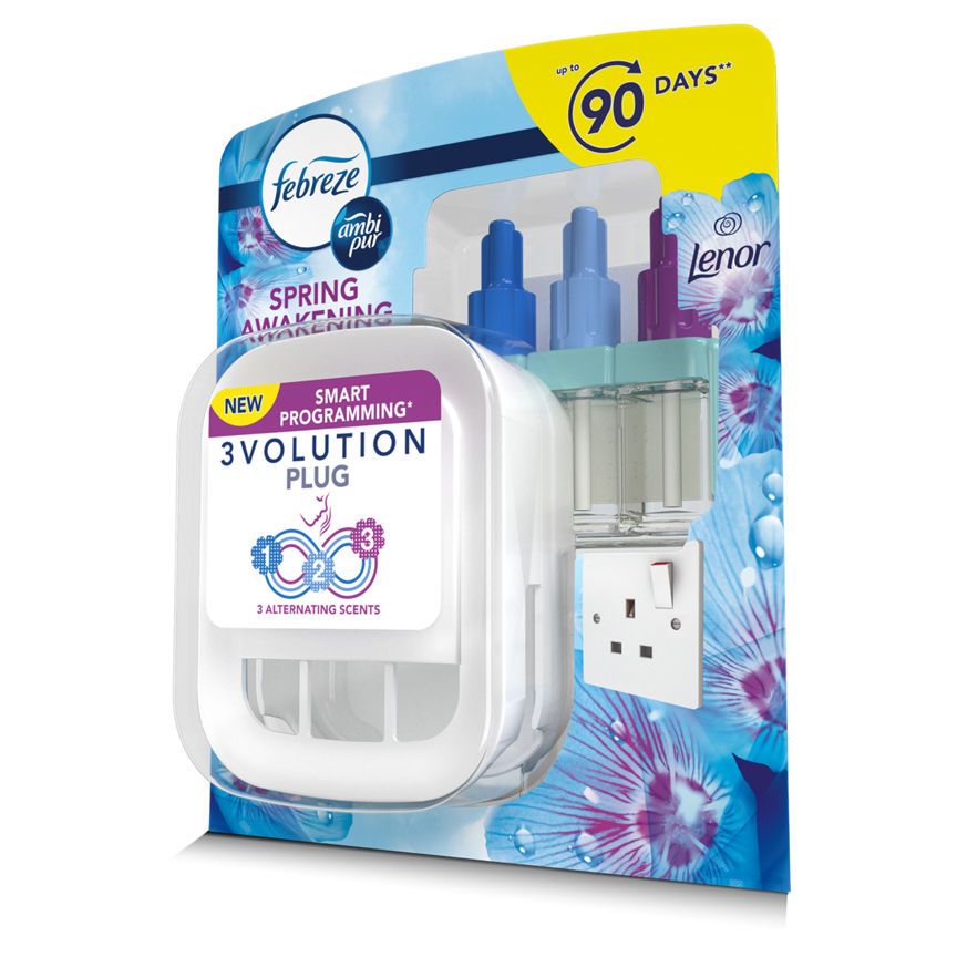 Febreze 3Volution Plug In Air Freshener Unit & Refill, Spring Awakening