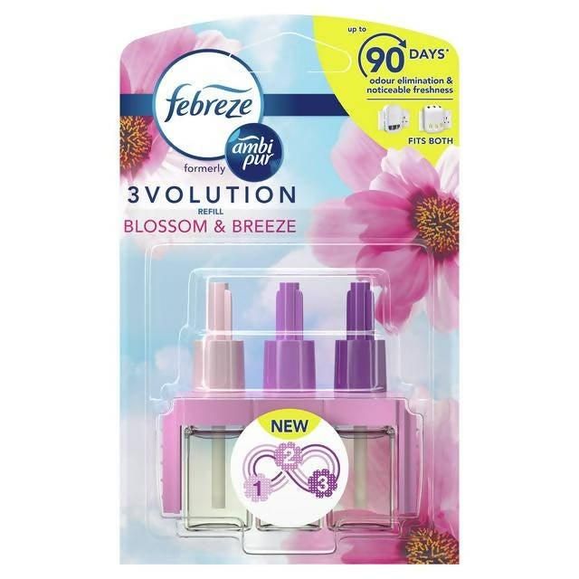 Febreze Ambi Pur 3Volution Air Freshener Plug in Refill Blossom &amp;amp; Breeze