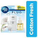 Febreze Ambi Pur Plug In Air Freshener Starter Kit Cotton Fresh