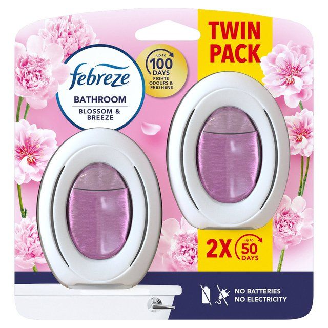 Febreze Bathroom Air Freshener Blossom   2 per pack