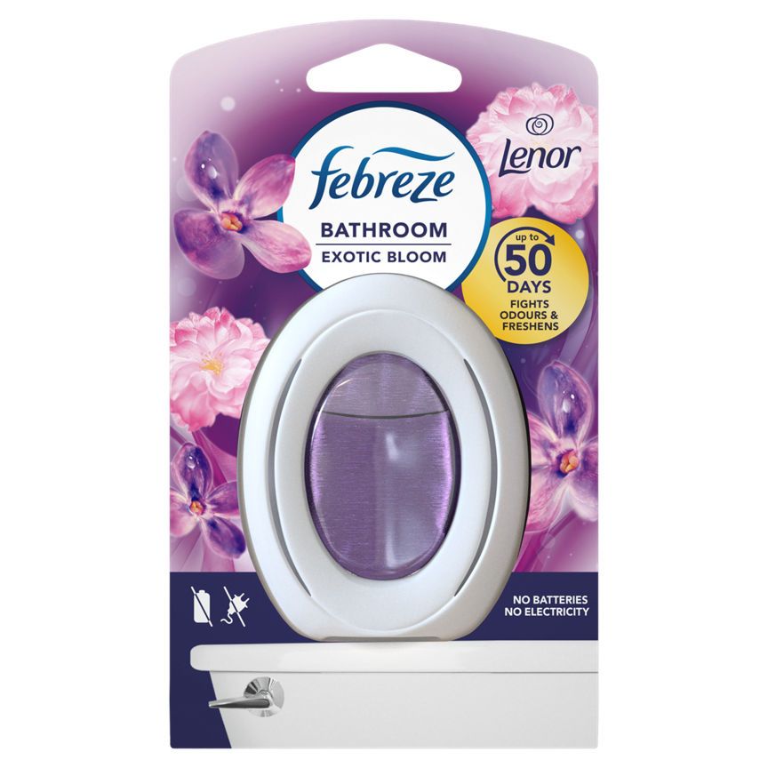 Febreze Bathroom, Continuous Air Freshener, Exotic Bloom Single