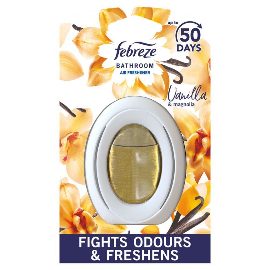 Febreze Bathroom, Continuous Air Freshener Fights Odours &amp;amp; Freshens, Vanilla &amp;amp; Magnolia