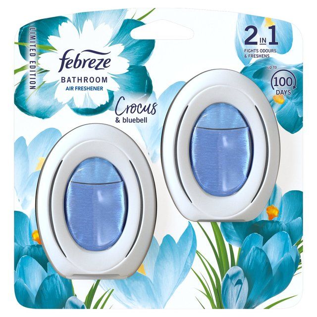 Febreze Bathroom Twin Air Freshener Crocus &amp;amp; Bluebell   2 per pack