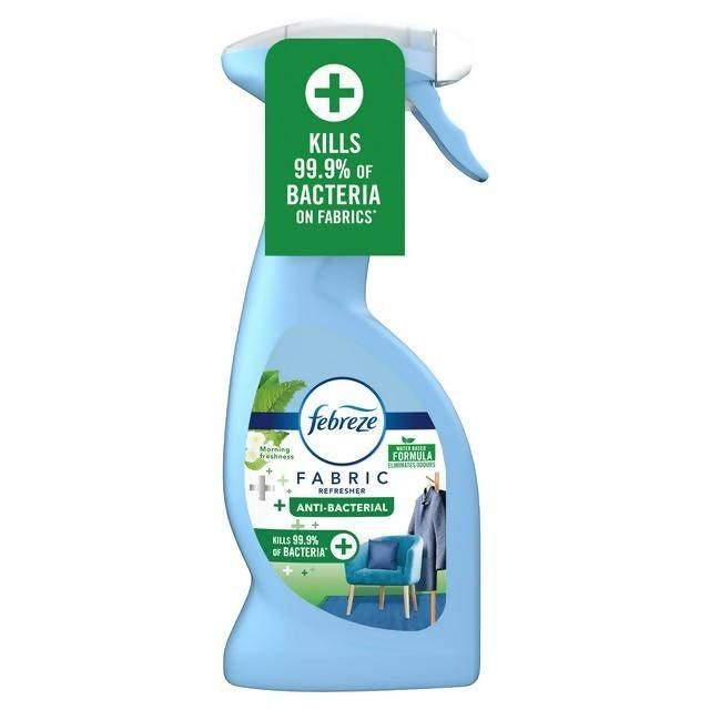 Febreze Fabric Freshener Antibacterial Spray Morning Freshness 375ml