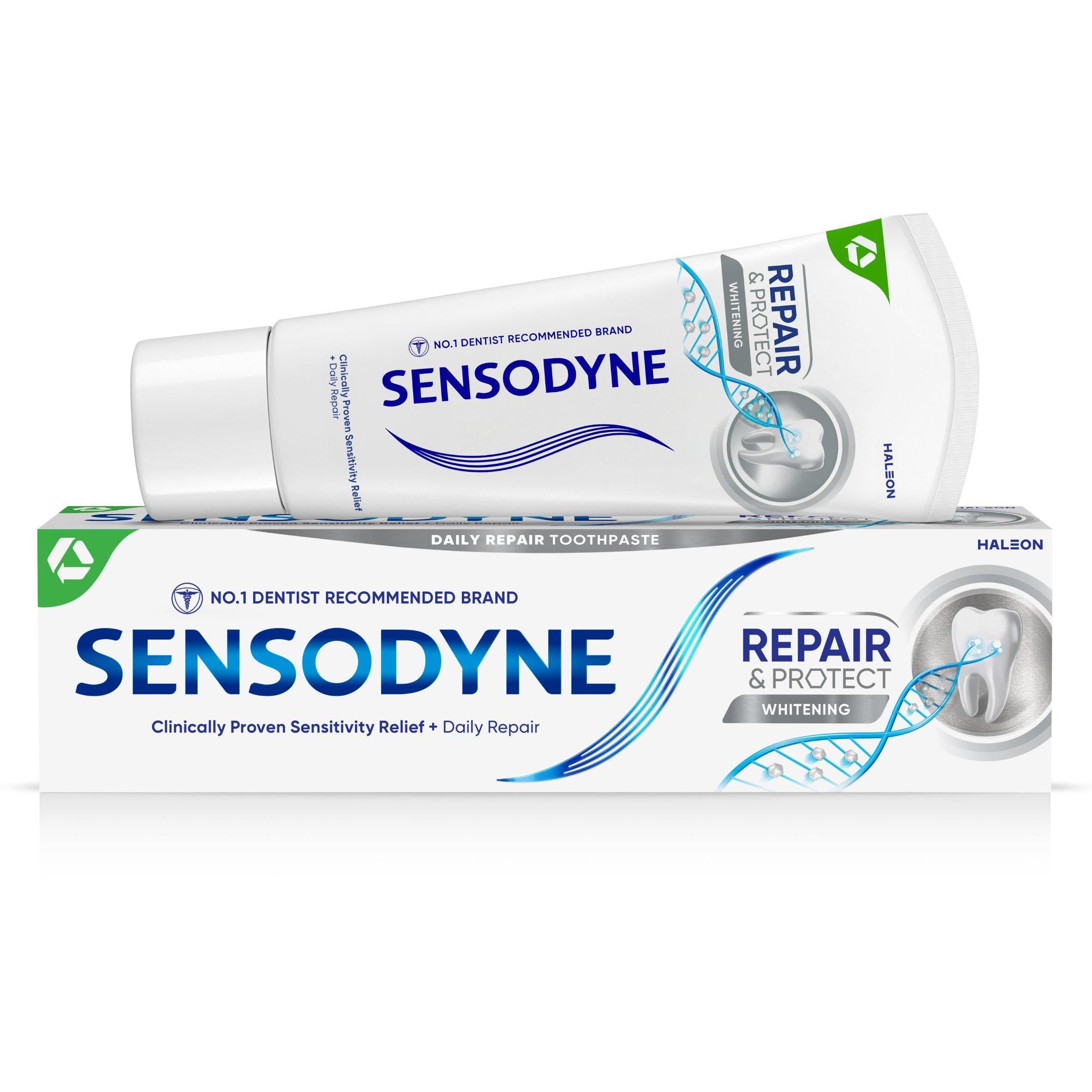 Sensodyne Whitening Repair & Protect Fluoride Daily Toothpaste 75ml toothpaste Sainsburys   