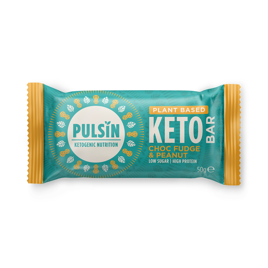 Pulsin Choc Fudge & Peanut Keto Bar 50g