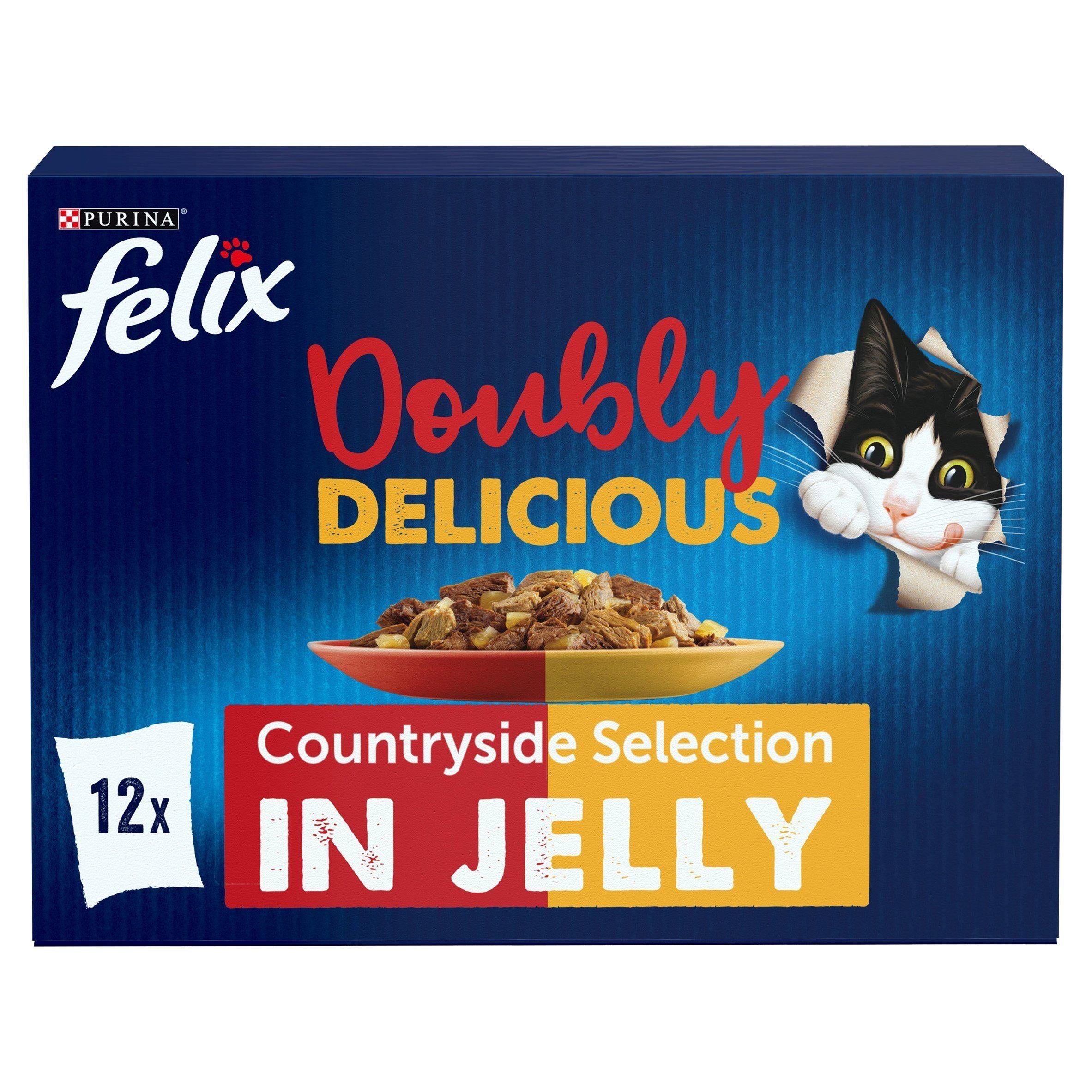 Felix As Good As It Looks Doubly Delicious Cat Food Meat 12x100g