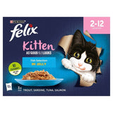 Felix As Good As it Looks Kitten Fish in Jelly Wet Cat Food   12 x 100g