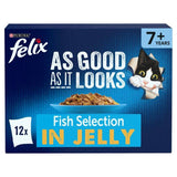 Felix As Good As it Looks Senior 7+ Fish in Jelly Wet Cat Food   12 x 100g