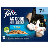 Felix As Good As it Looks Senior 7+ Fish in Jelly Wet Cat Food   12 x 100g