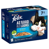 Felix As Good As it Looks Senior 7+ Fish in Jelly Wet Cat Food   12 x 100g