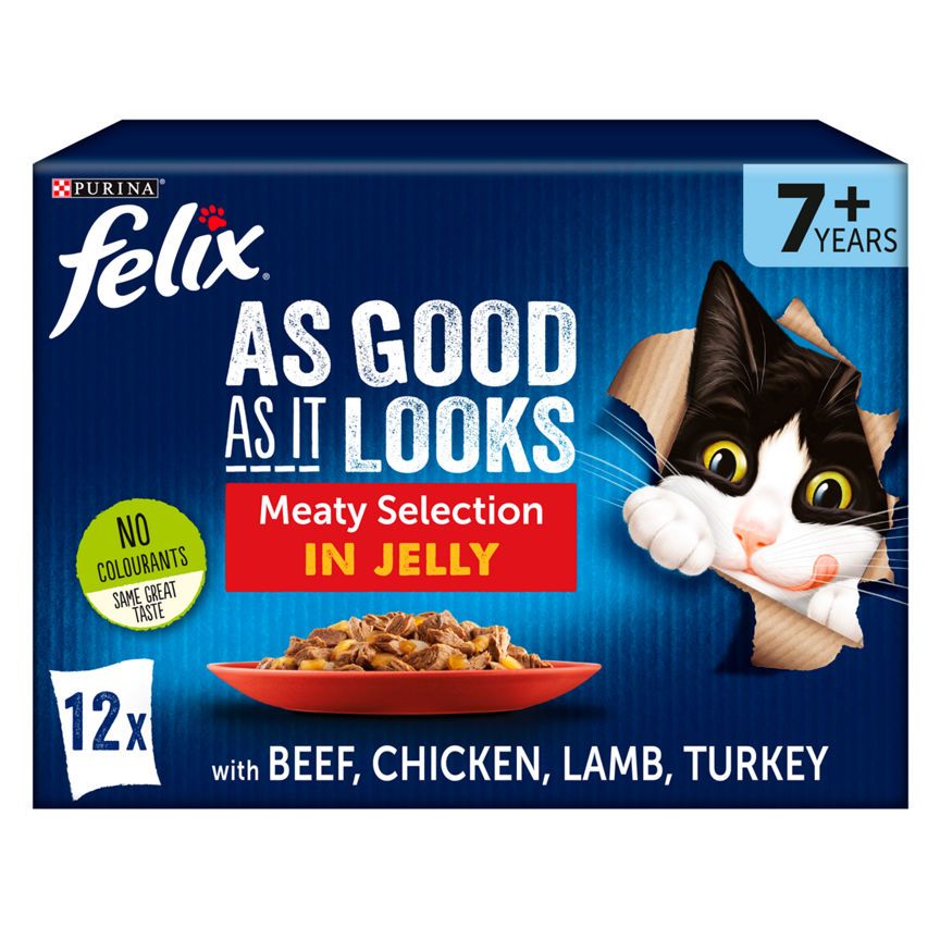 Felix As Good As It Looks Senior Cat Food Meat