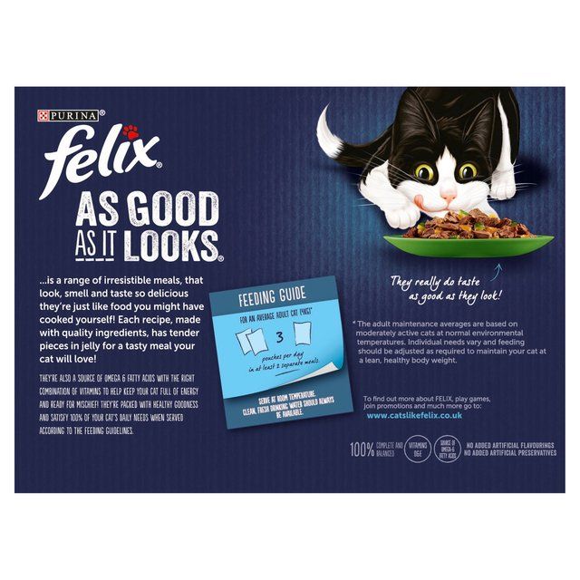 Felix As Good As it Looks Vegetable in Jelly Wet Cat Food   12 x 100g