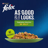 Felix As Good As it Looks Vegetable in Jelly Wet Cat Food   12 x 100g