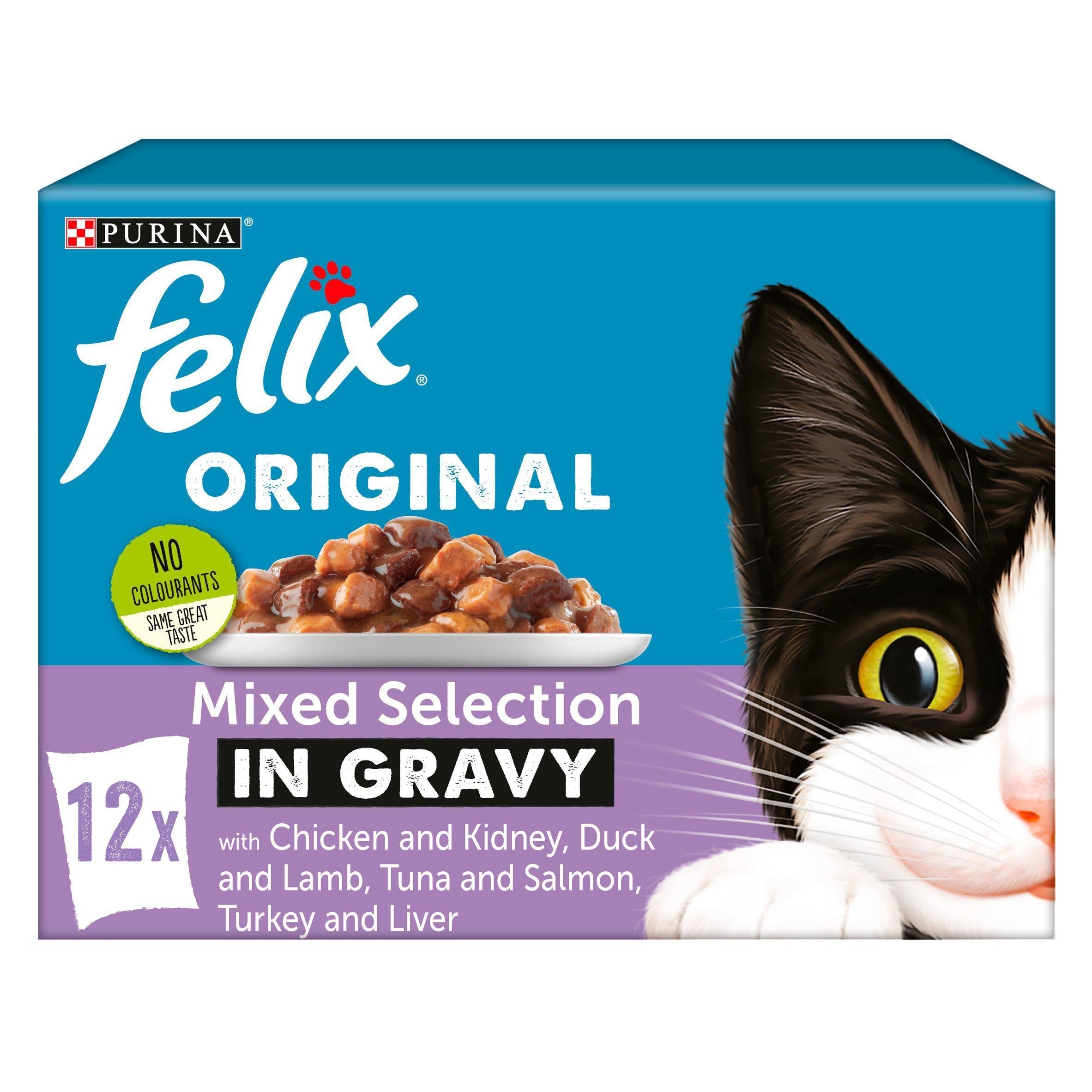 Felix Cat Food Mixed Selection In Gravy 12 X 100g