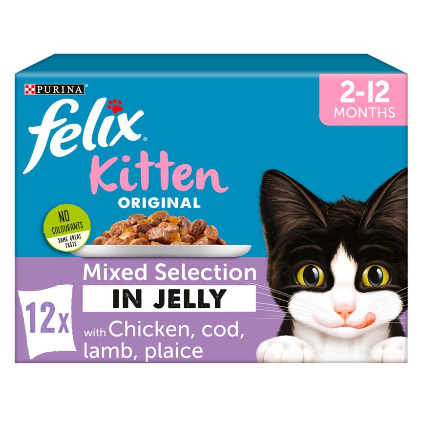 Felix Kitten Cat Food Mixed Selection In Jelly