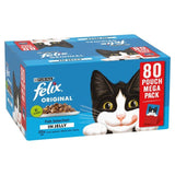 Felix Original Cat Food Fish Selection in Jelly Wet Cat Food   80 x 85g