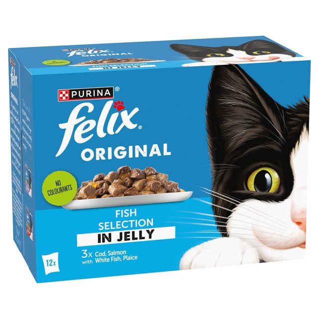 Felix Original Fish Selection in Jelly Wet Cat Food     12 x 85g