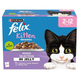 Felix Original Kitten Mixed Selection in Jelly Wet Cat Food   12 x 85g