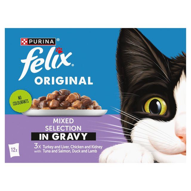 Felix Original Mixed Selection in Gravy Wet Cat Food   12 x 85g