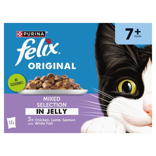 Felix Original Senior 7+ Mixed Selection in Jelly Wet Cat Food   12 x 85g