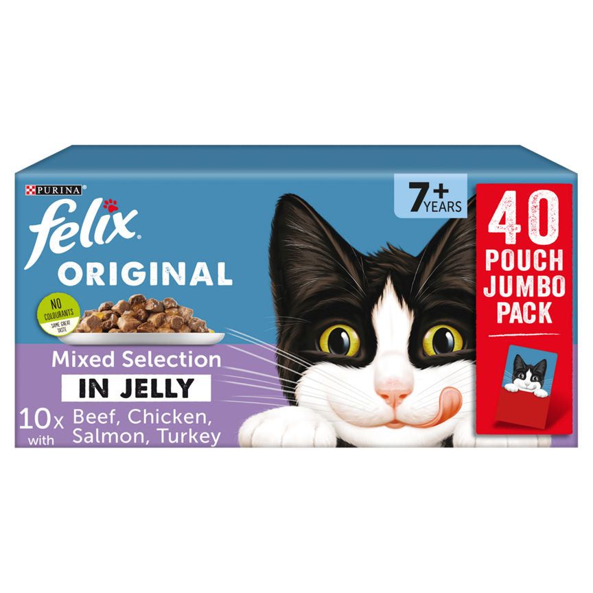 Felix Senior Mixed Selection in Jelly Cat Food