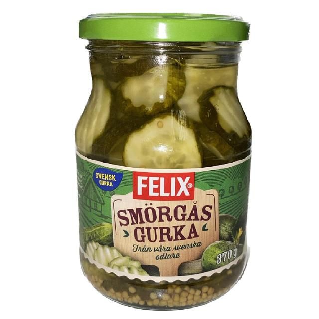 Felix Smorgasgurka Sliced Pickled Gherkins   370g