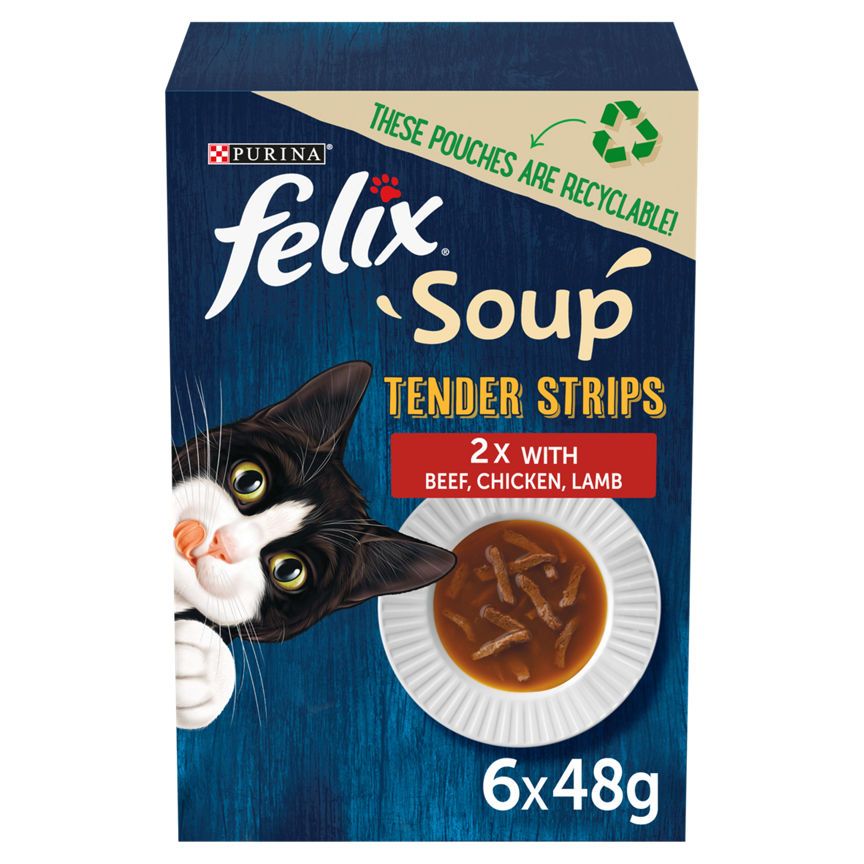 Felix Soup Cat Food Farm Selection Tender Strips