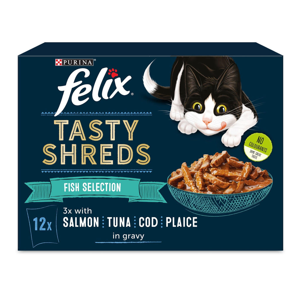 Felix Tasty Shreds Fish In Gravy 12x80g