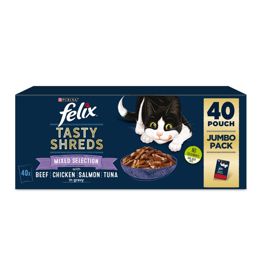 Felix Tasty Shreds Mixed Selection Cat Food Pouches