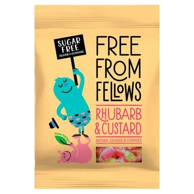 Fellows Free From Vegan Sugar Free Rhubarb &amp;amp; Custard 70g