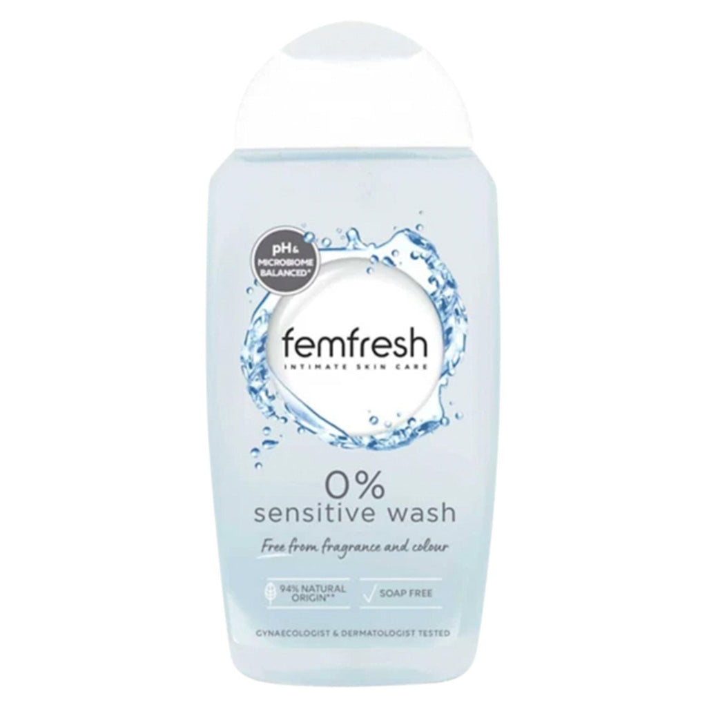 Femfresh Intimate Skin Care 0% Sensitive Fragrance & Wash Free 250ml