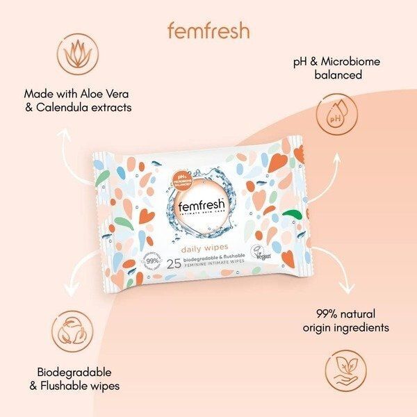 Femfresh Wipes 25 Pack