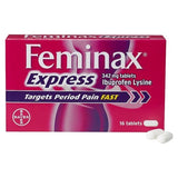 Feminax Express Period Pain &amp;amp; Cramps 16 Tablets