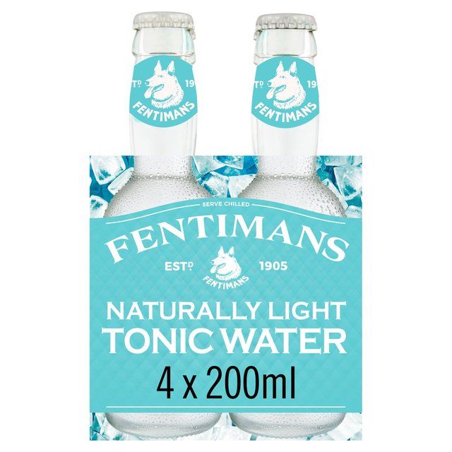 Fentimans Naturally Light Tonic Water   4 x 200ml