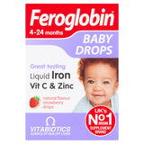 Feroglobin Natural Flavour Strawberry Baby Drops 4-24 Months 30ml