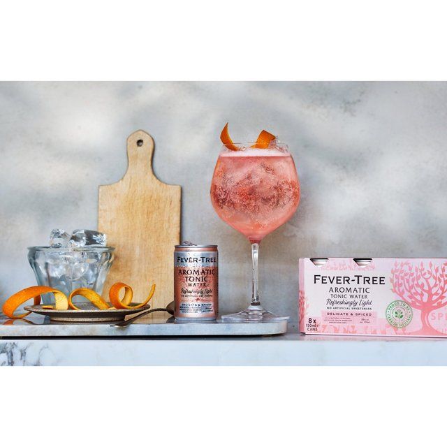 Fever-Tree Light Aromatic Tonic Water Cans   8 x 150ml