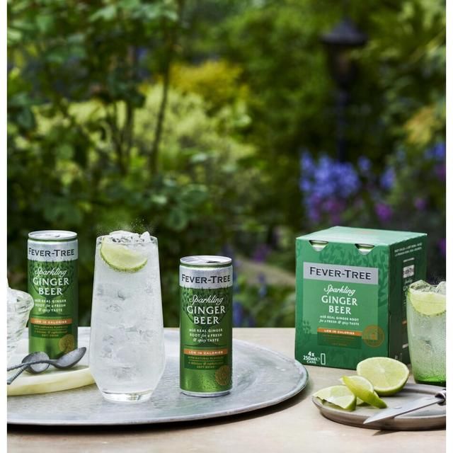 Fever-Tree Light Ginger Beer   4 x 250ml