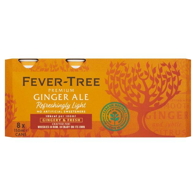 Fever-Tree Refreshingly Light Ginger Ale Cans