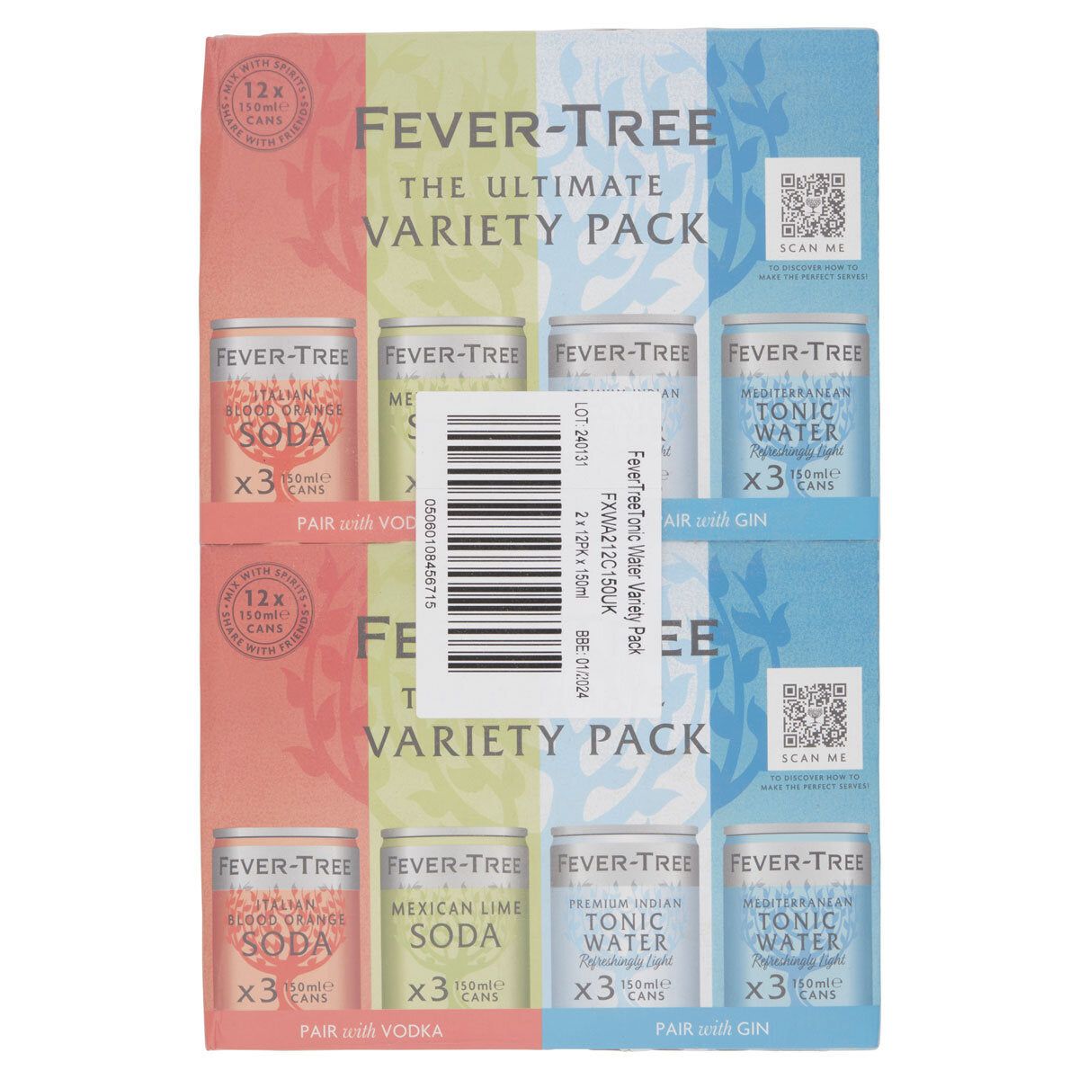 Fever-Tree Variety Pack, 2 x 12 x 150ml