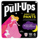 Huggies Pull Ups Trainers Girls Night Time Nappy Pants Age 2-4 Years Nappies Size 6, 15-23kg x18