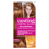 L'Oreal Paris Casting Creme Gloss Semi Permanent Hair Dye Rich Honey Brown 734 Blonde Sainsburys   