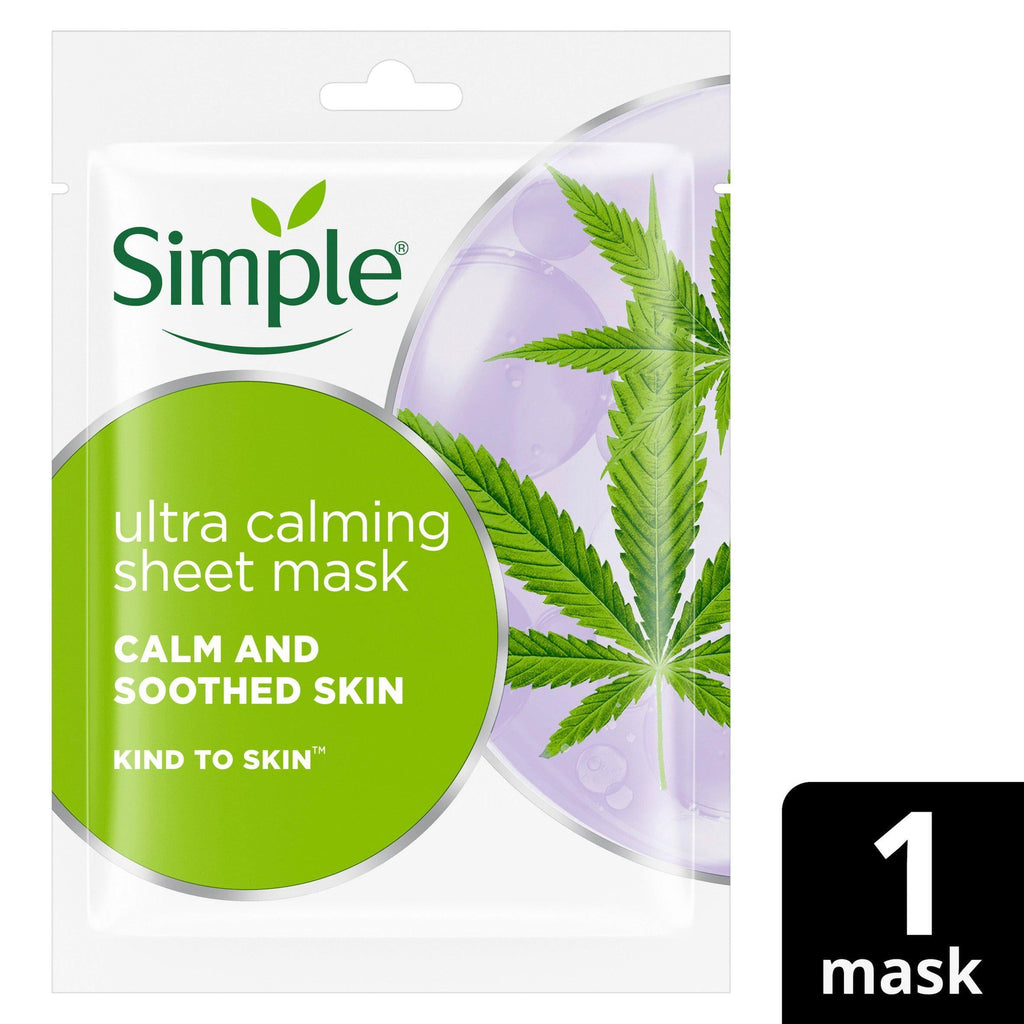 Simple Kind to Skin Biodegradable Ultra Calming Face Sheet Mask x1