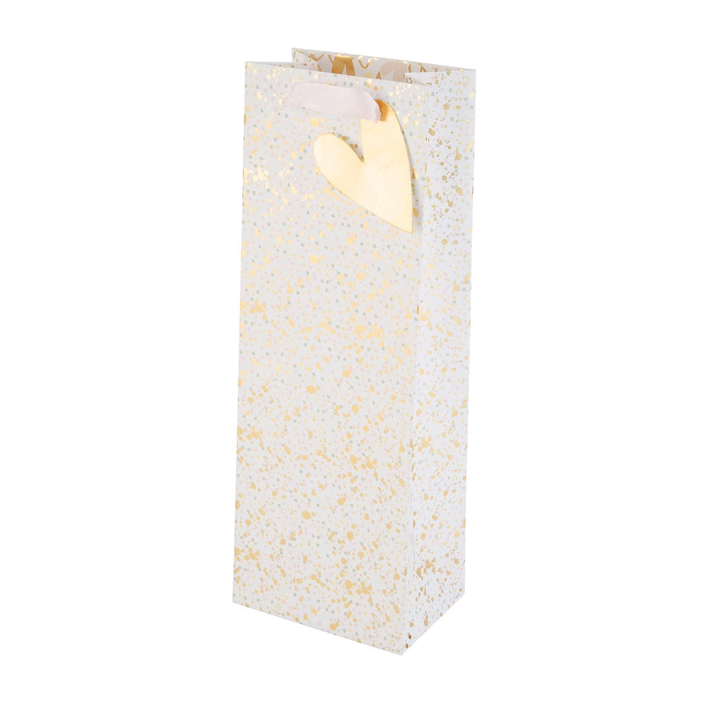 Sainsbury's Home Gold Speckle Bottle Gift Bag For Champagne Prosecco Wine