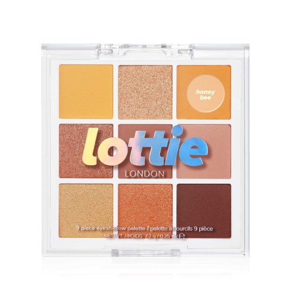 Lottie London Vegan Yellow Toned Eyeshadow Palette Honey Bee