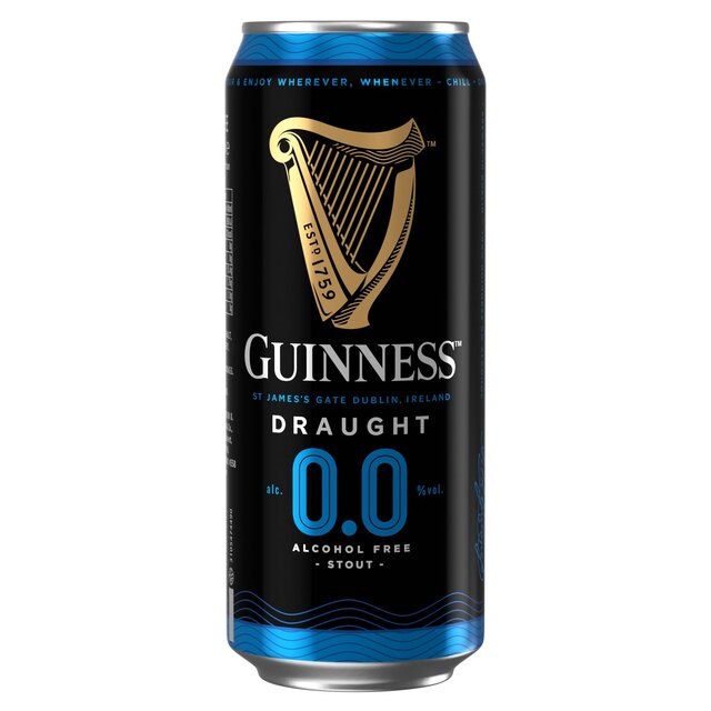 Guinness Draught 0.0% Alcohol Free Stout    4 x 440ml