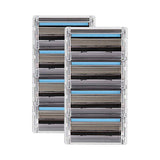 FFS Beauty 5-Blade Blue Razor Cartridge Refills Pack of 8