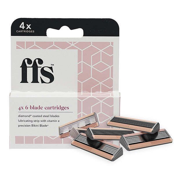 FFS Beauty 6-Blade Razor Cartridge Refills Pack of 4