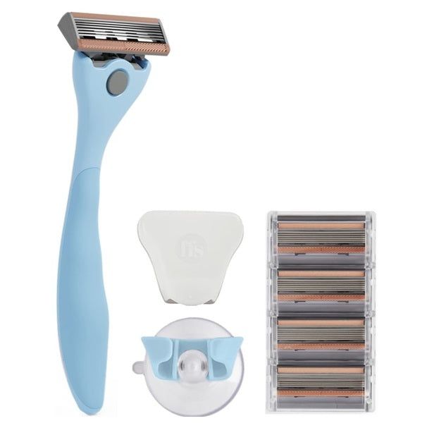 FFS Beauty Shaving Set &amp;ndash; Premium Bubblegum Razor + 4 Blades