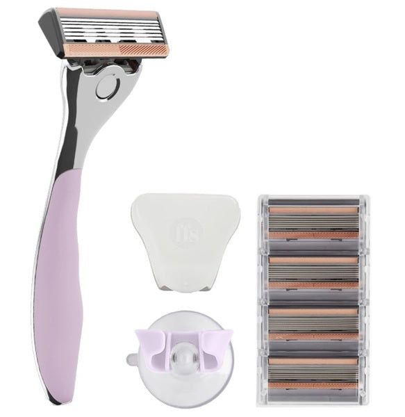 FFS Beauty Shaving Set – Premium Bubblegum Razor + 4 Blades